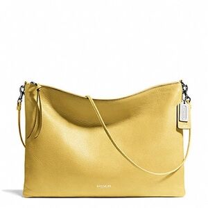 COACH 29461 BLEECKER DAILY SHOULDER BAG IN LEATHER - PALE LEMON